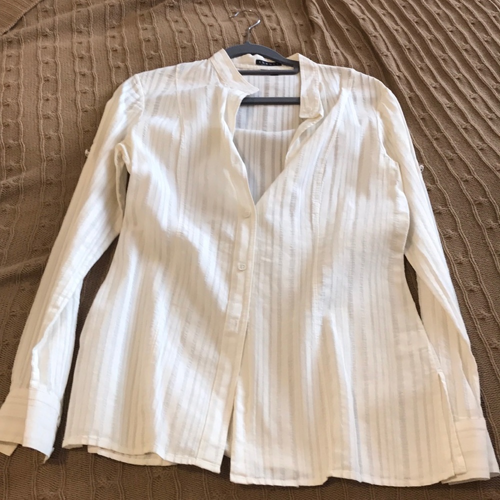 Theory Longsleeve linen/cotton blend buttondown
